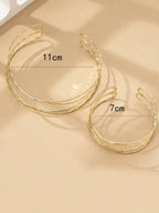 Colore:Collana con bracciale sfaccettato - Oro