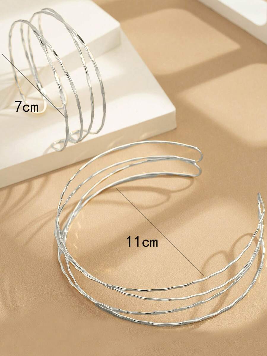 Colore:Collana con bracciale sfaccettato - Argento