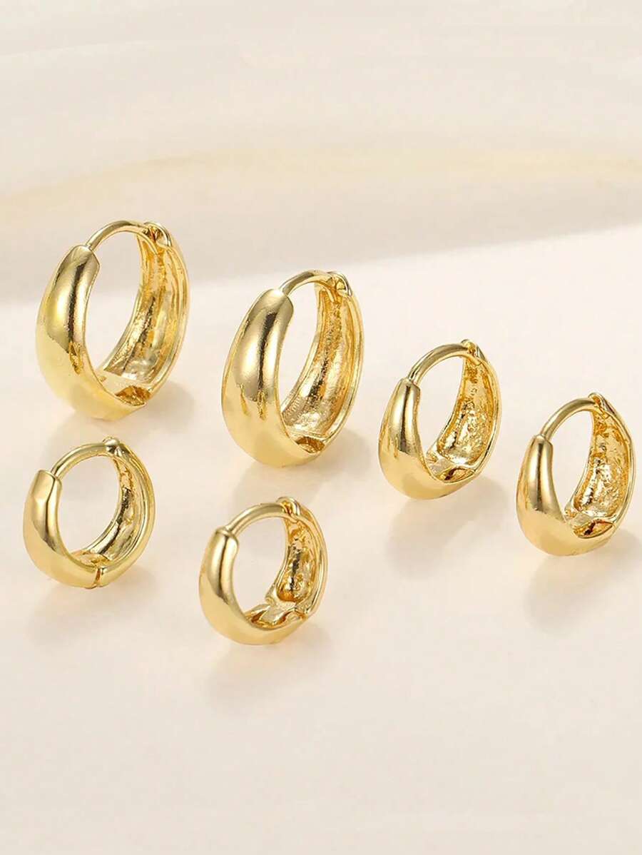 Colore:3 paia d'oro e 3 paia d'argento