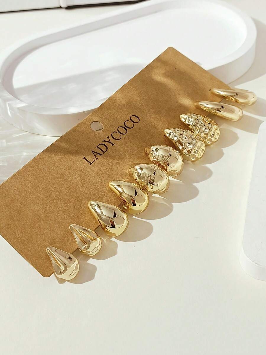 Colore:Set da 5 paia in oro