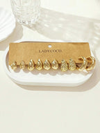 Colore:Set da 5 paia in oro