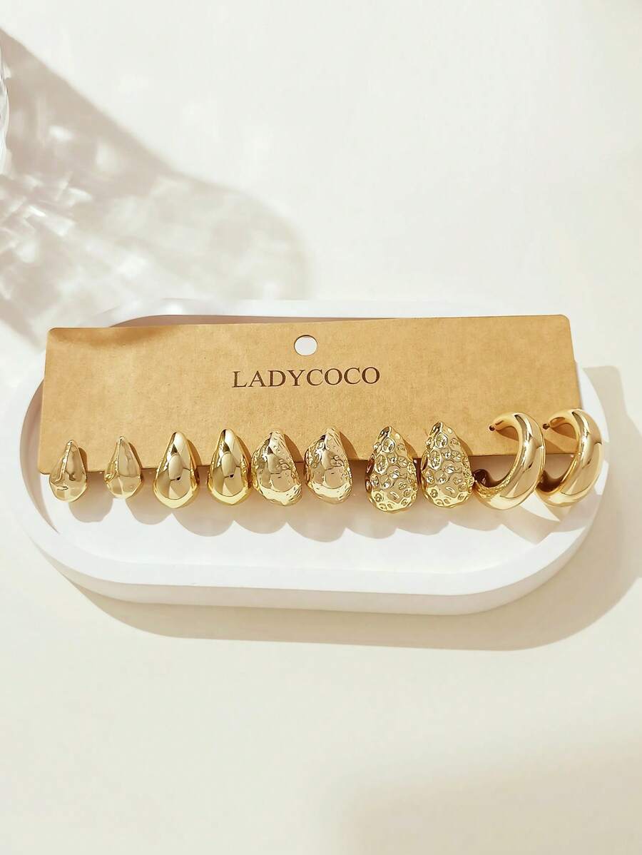 Colore:Set da 5 paia in oro
