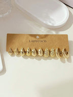 Colore:Set da 5 paia in oro