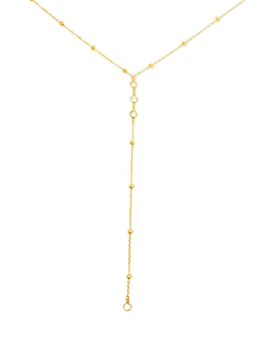 Tipo di stile:Collana a Y con perline distanziatrici in oro