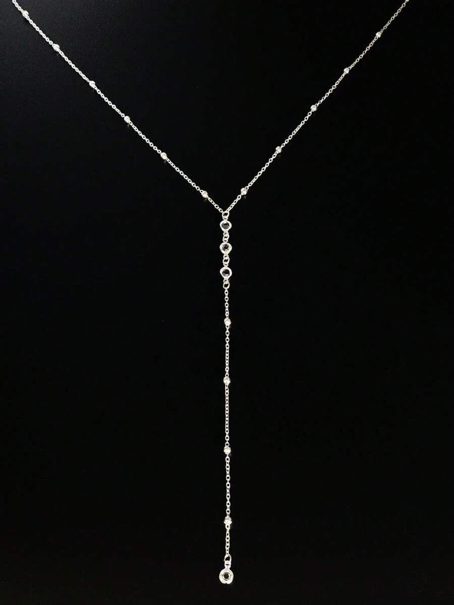 Tipo di stile:Collana a Y con perline distanziatrici in argento