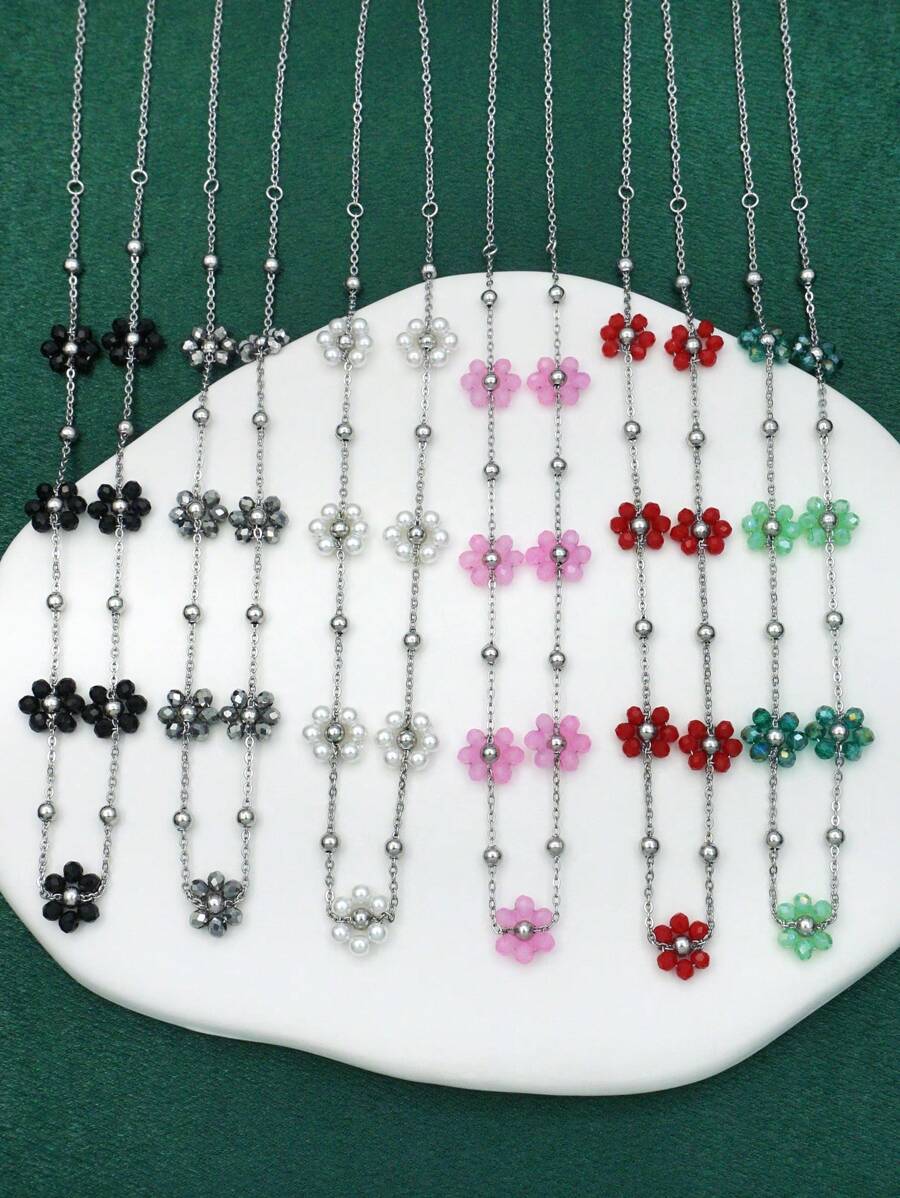 Colore:Collana con petalo d'argento