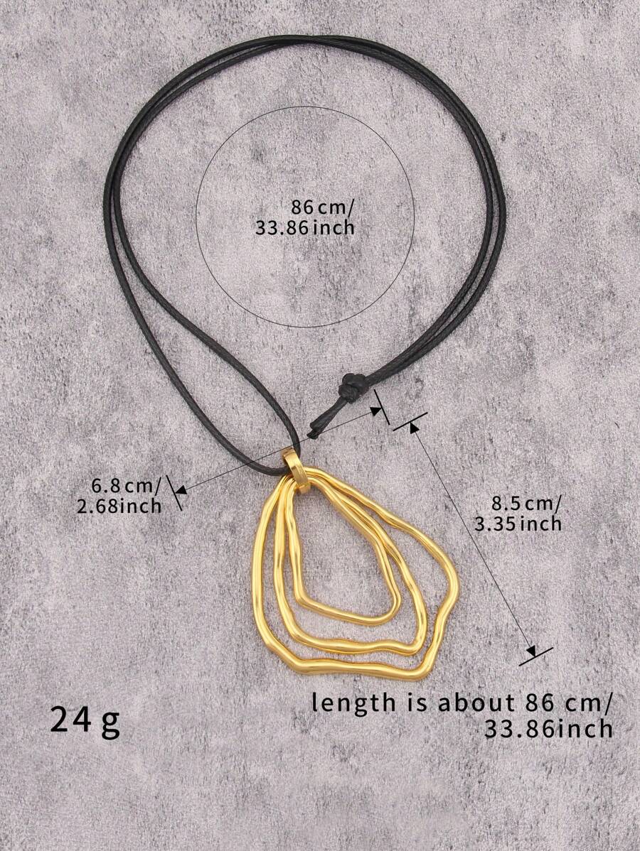 Colore:Anello geometrico dorato