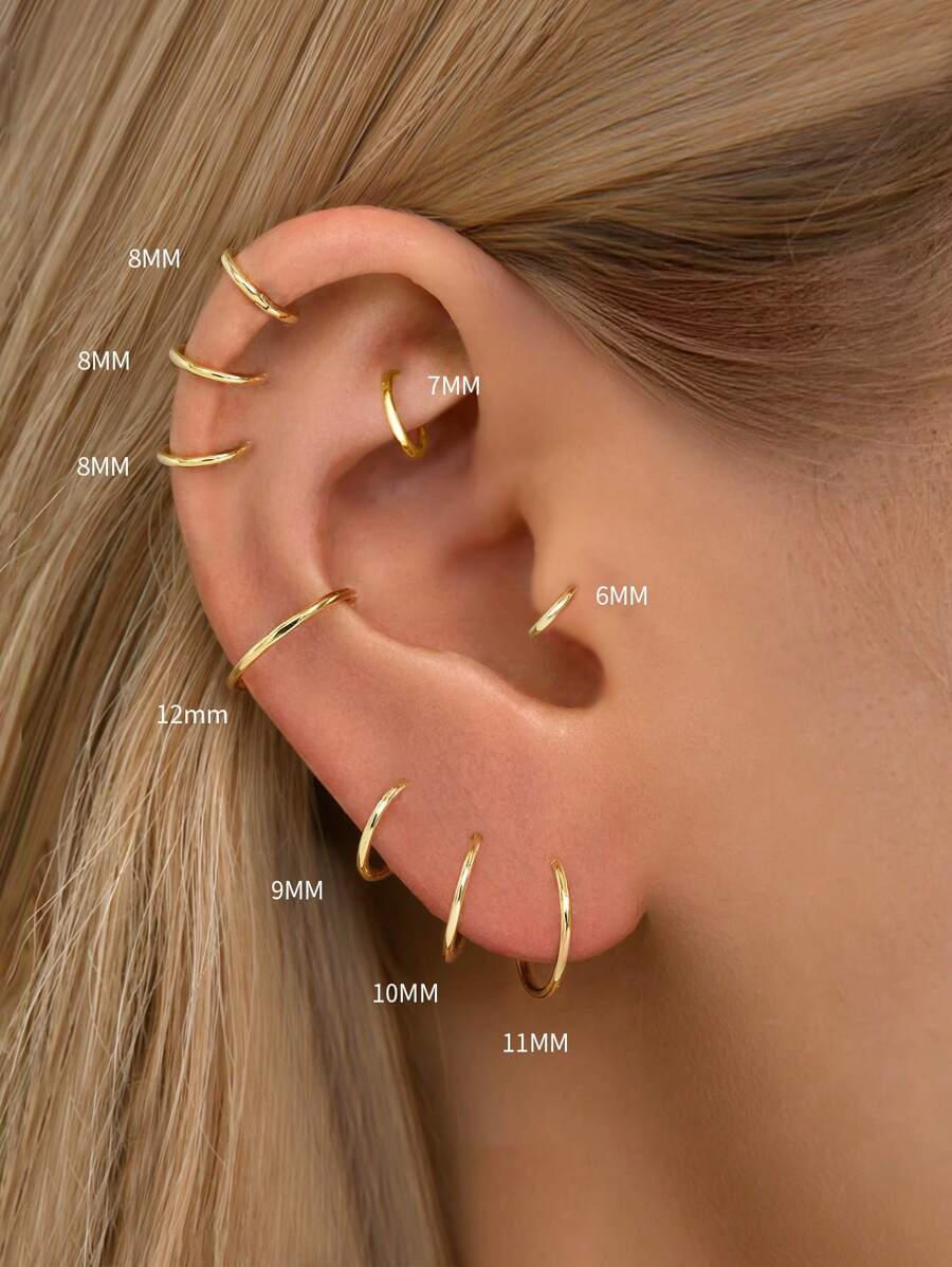 Tipo di stile:Cerchio con cerniera 18G