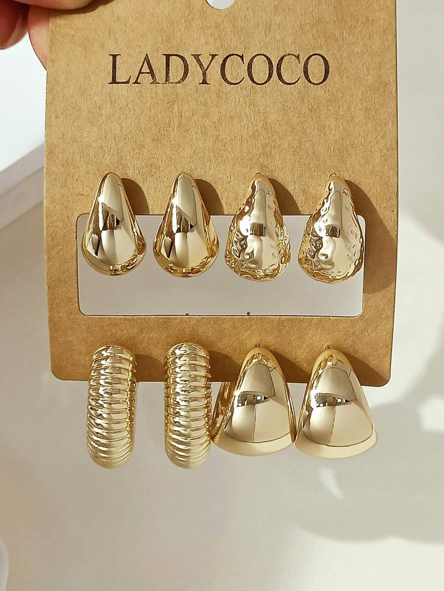 Colore:Set di orecchini in oro