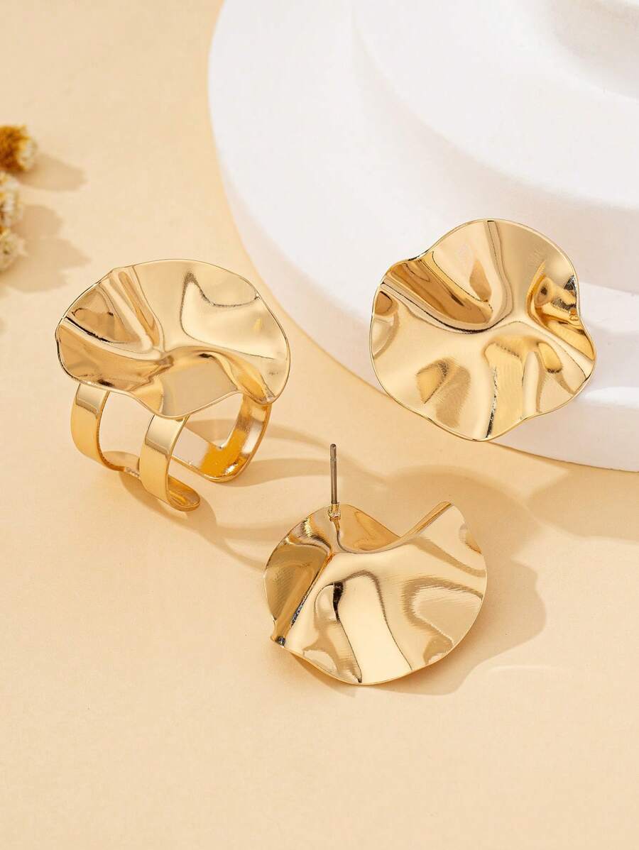 Tipo di stile:Set anello + orecchini