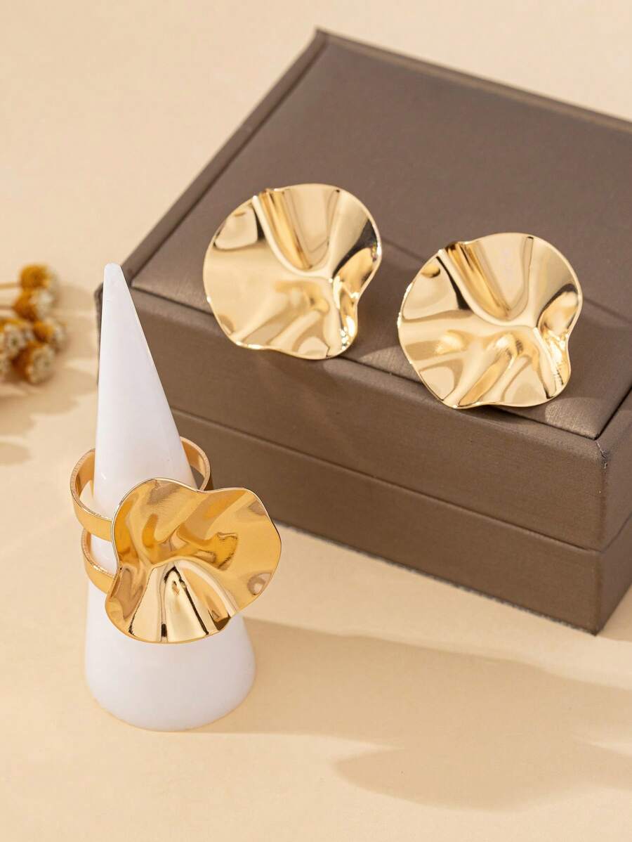 Tipo di stile:Set anello + orecchini