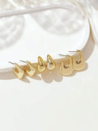 Colore:Set di 3 paia di orecchini in oro