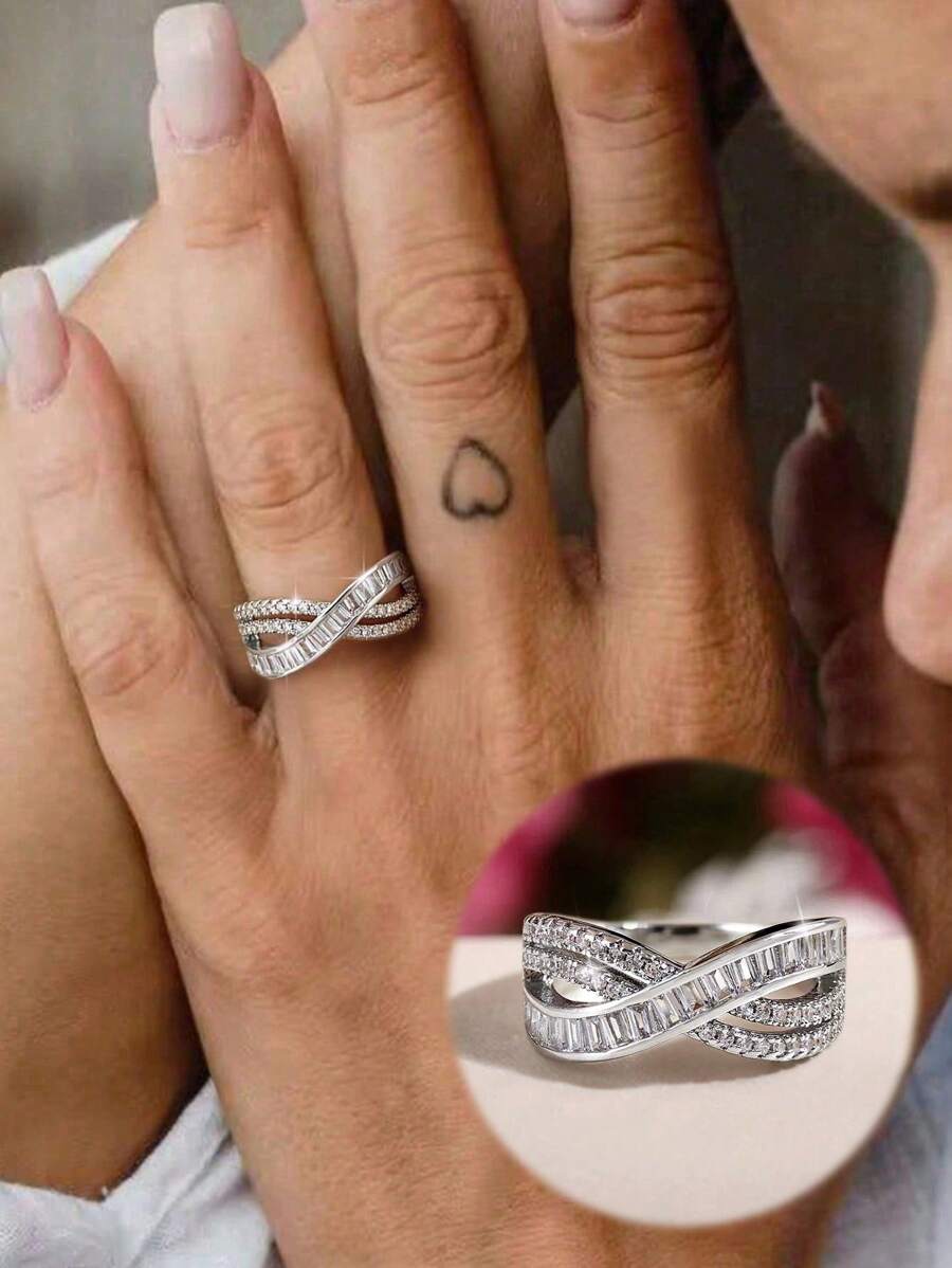Tipo di stile:Anello di lusso con luce a croce