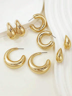 Colore:Set di orecchini in oro 1