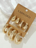 Colore:Set di orecchini in oro 1
