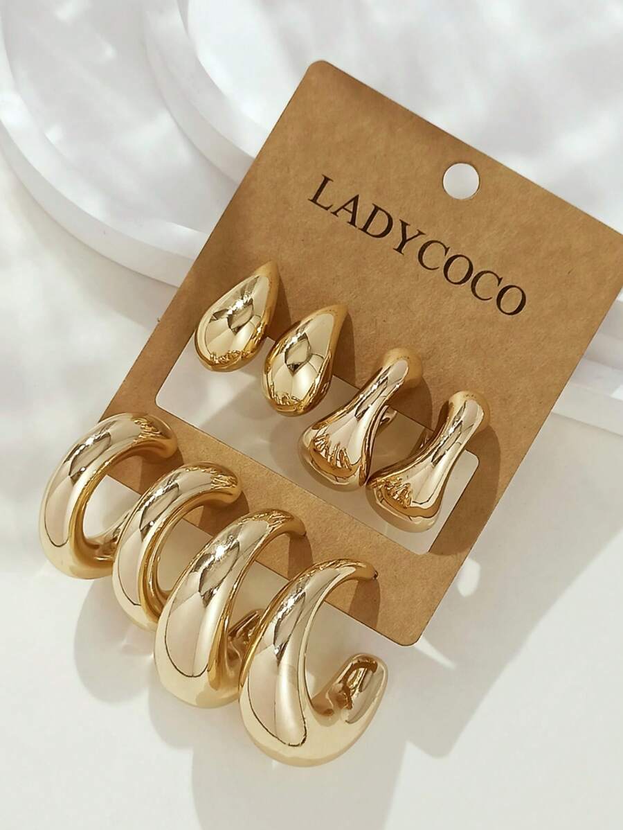 Colore:Set di orecchini in oro 1