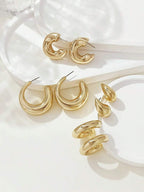 Colore:Set di orecchini in oro 1