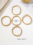 Tipo di stile:Bracciale con perline CCB in oro 1