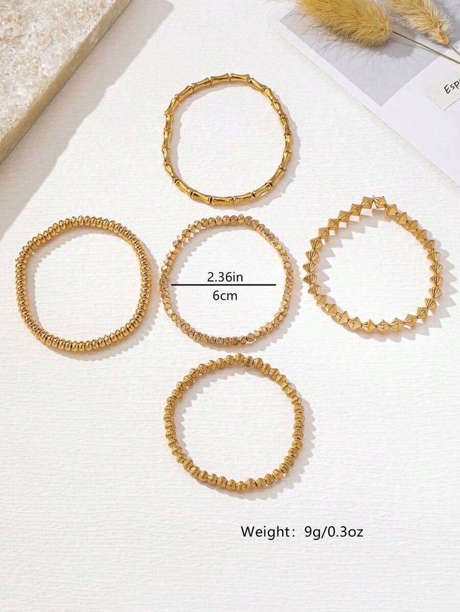 Tipo di stile:Bracciale con perline CCB in oro 1