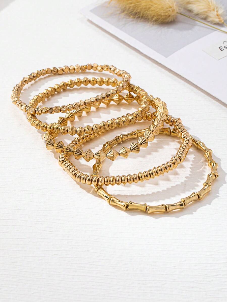 Tipo di stile:Bracciale con perline CCB in oro 1