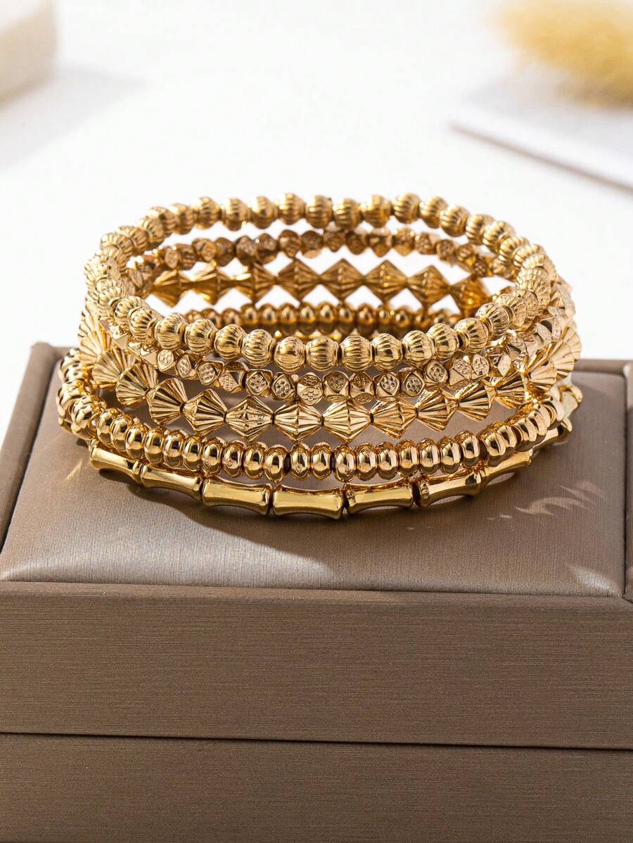 Tipo di stile:Bracciale con perline CCB in oro 1
