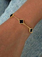 Tipo di stile:Bracciale fiore a quattro foglie