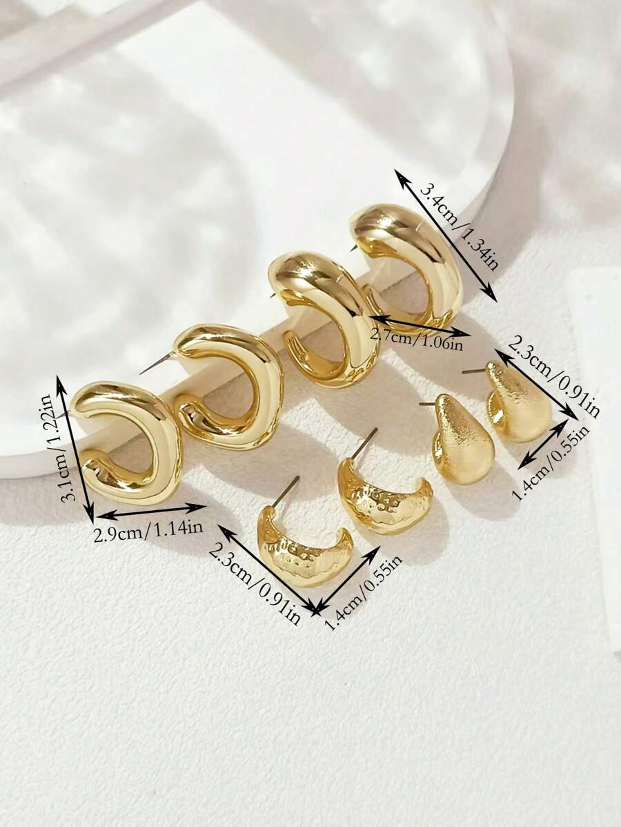 Colore:Set 4 pezzi oro A