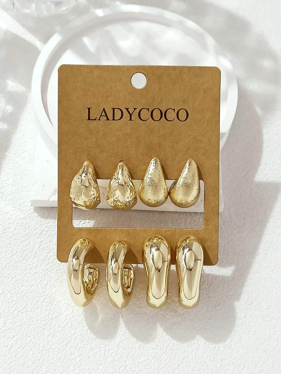 Colore:Set 4 pezzi oro A