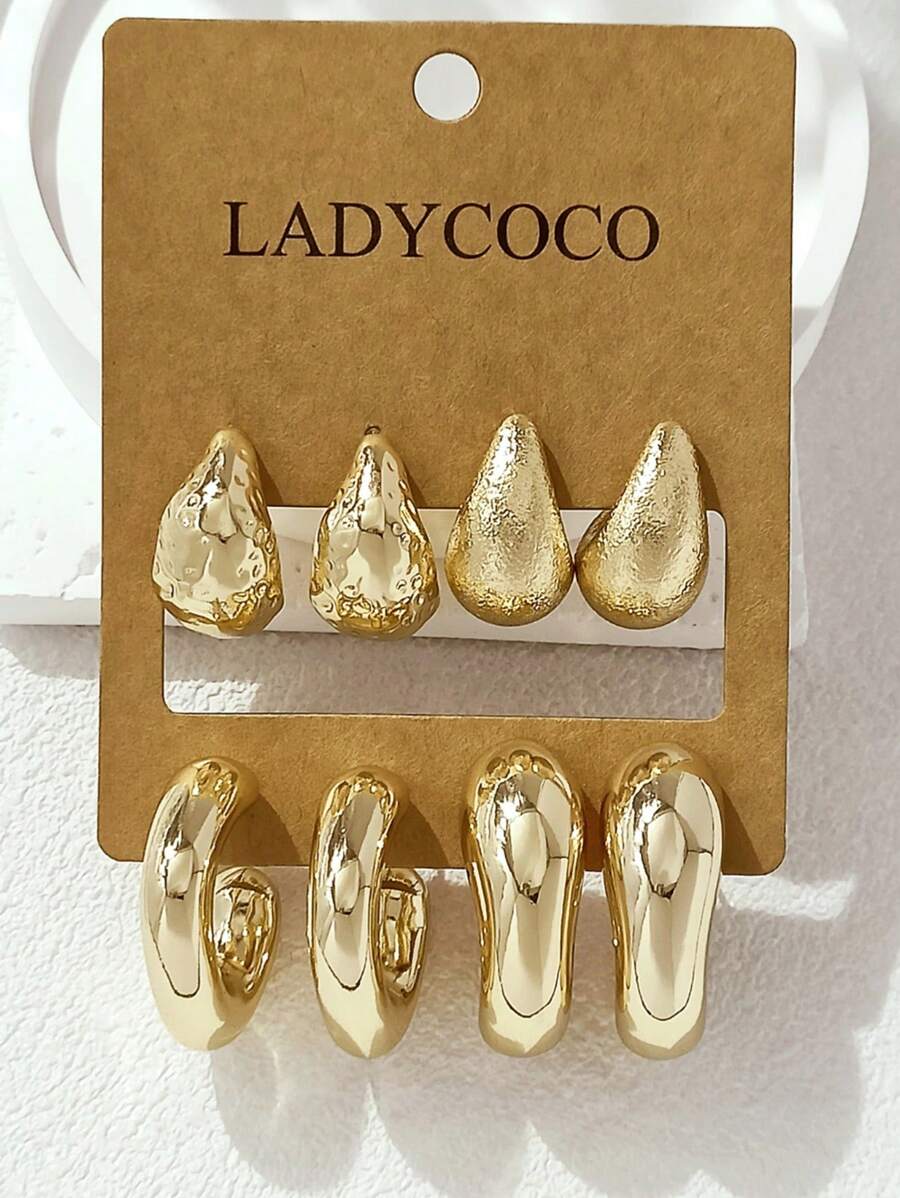 Colore:Set 4 pezzi oro A