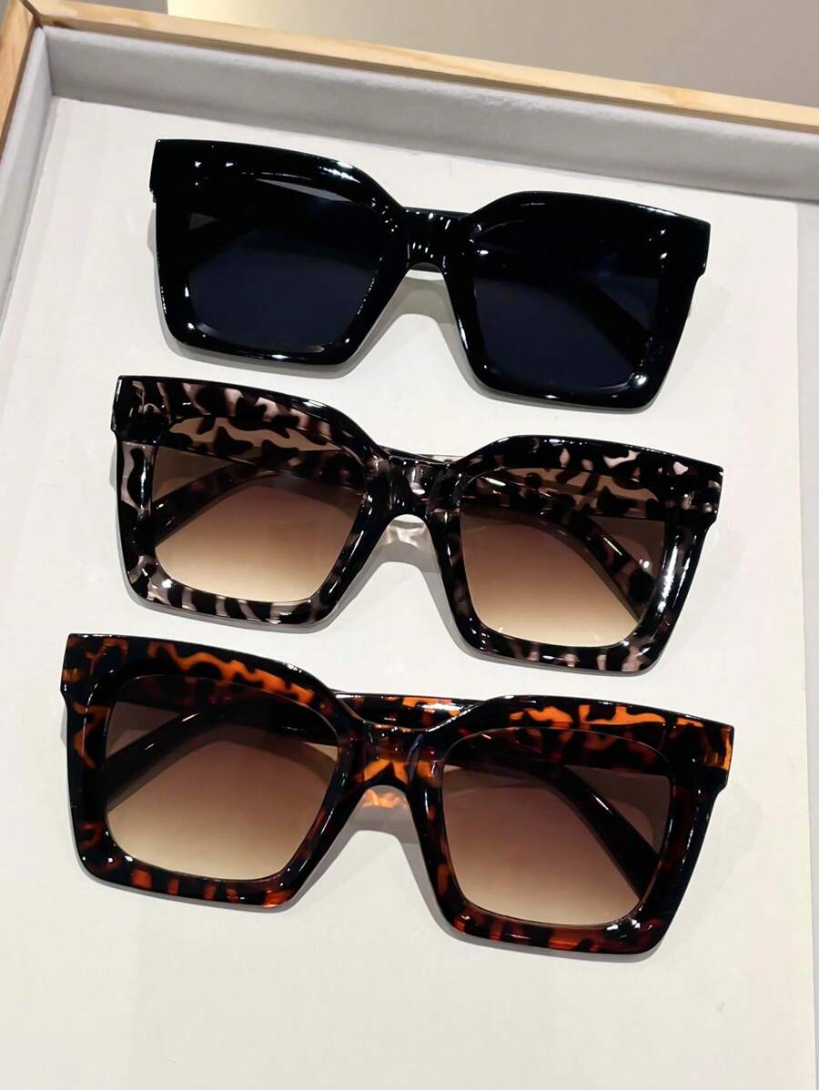 Colore della montatura:Colore leopardo nero - 3 paia