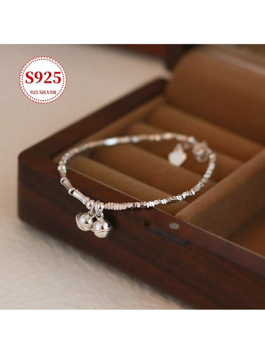 Tipo di stile:Bracciale in argento con campanella