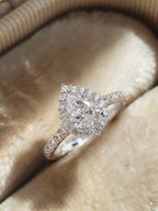 Tipo di stile:Anello con diamante a goccia