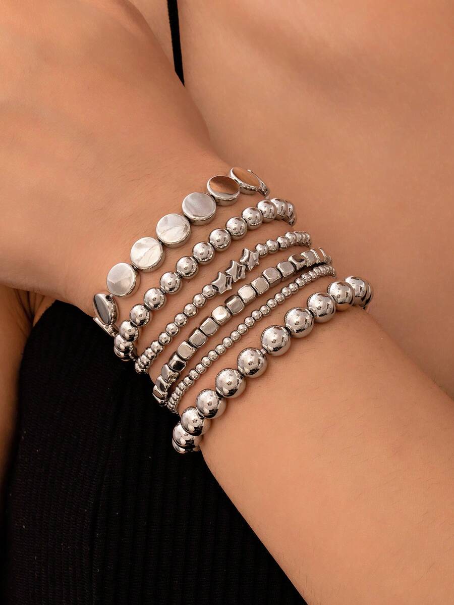 Tipo di stile:set di perline d'argento