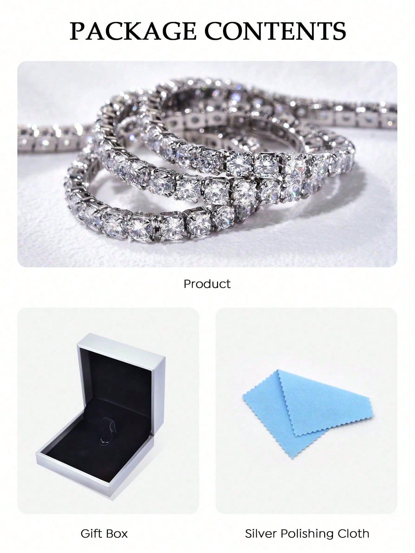 Tipo di stile:Collana di alta qualità con diamanti da 3 mm