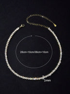 Tipo di stile:Collana di alta qualità con diamanti da 3 mm
