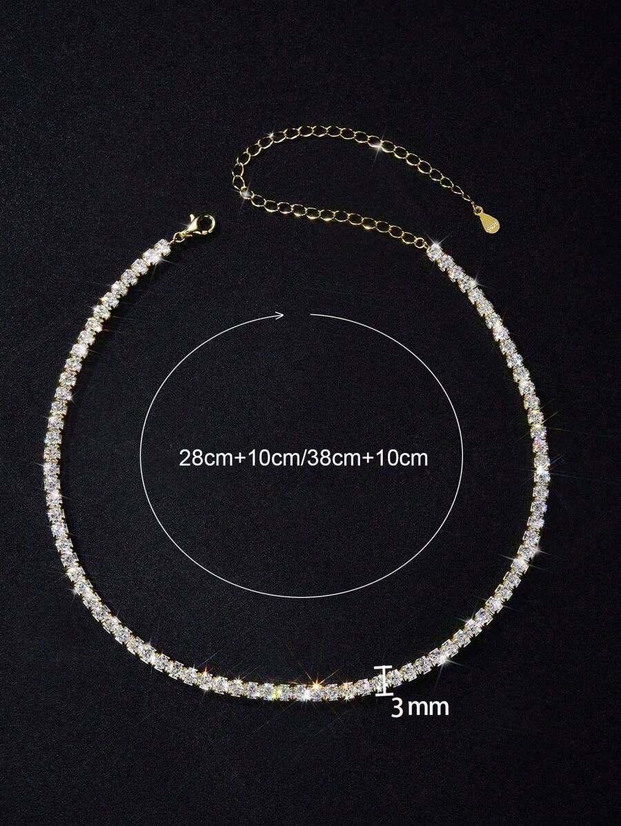 Tipo di stile:Collana di alta qualità con diamanti da 3 mm