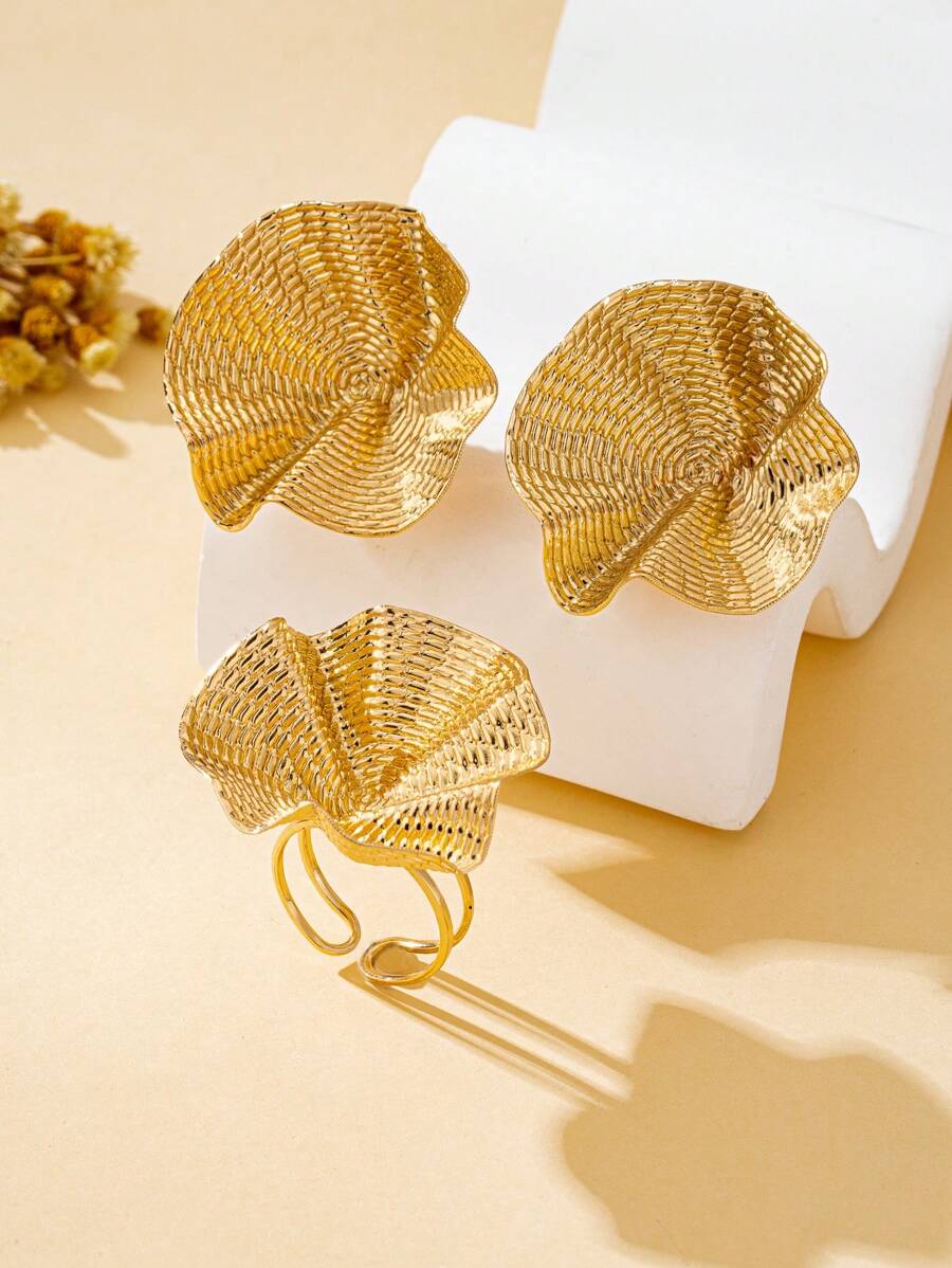 Tipo di stile:Schema set anello + orecchini