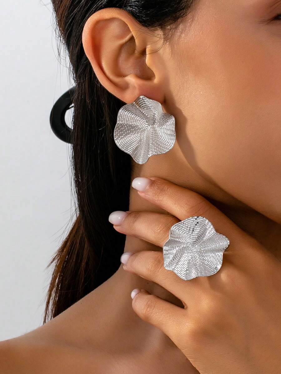 Tipo di stile:Schema set anello + orecchini