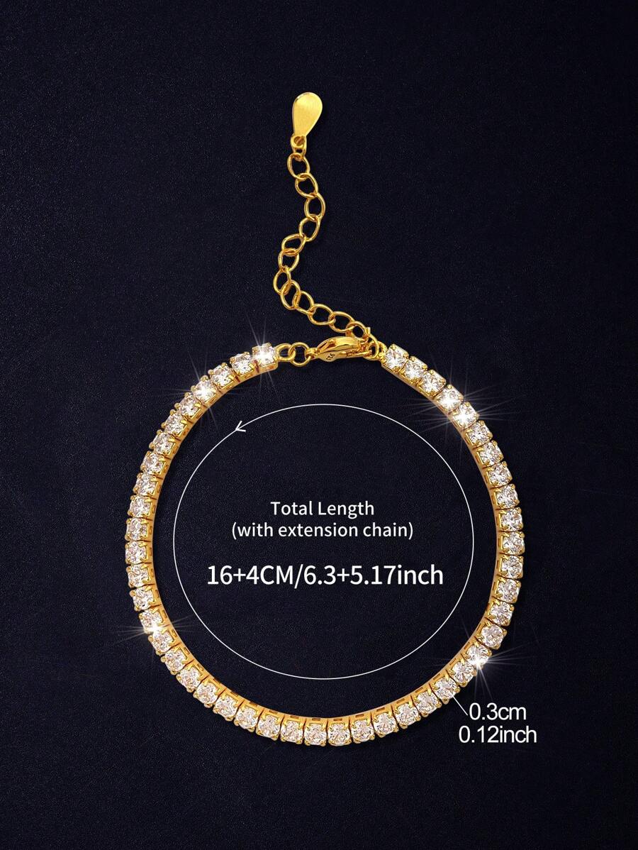 Tipo di stile:Bracciale con diamanti a quattro punte