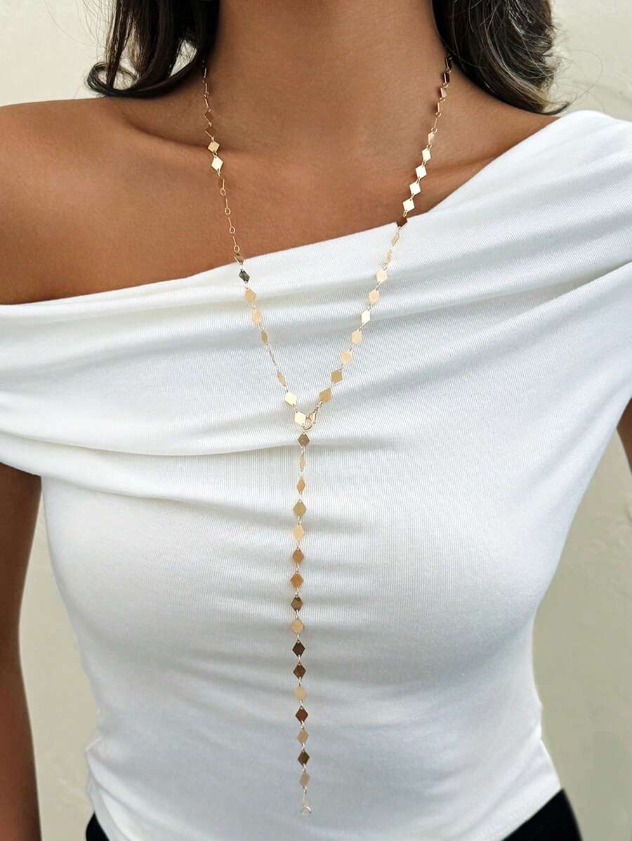 Colore:Catena a forma di Y con diamanti