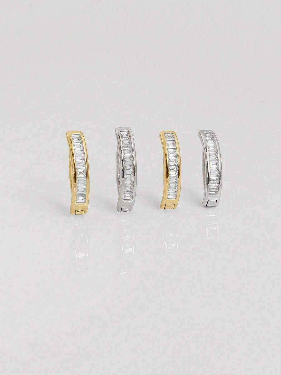 Tipo di stile:Anello per ombelico con zirconi quadrati