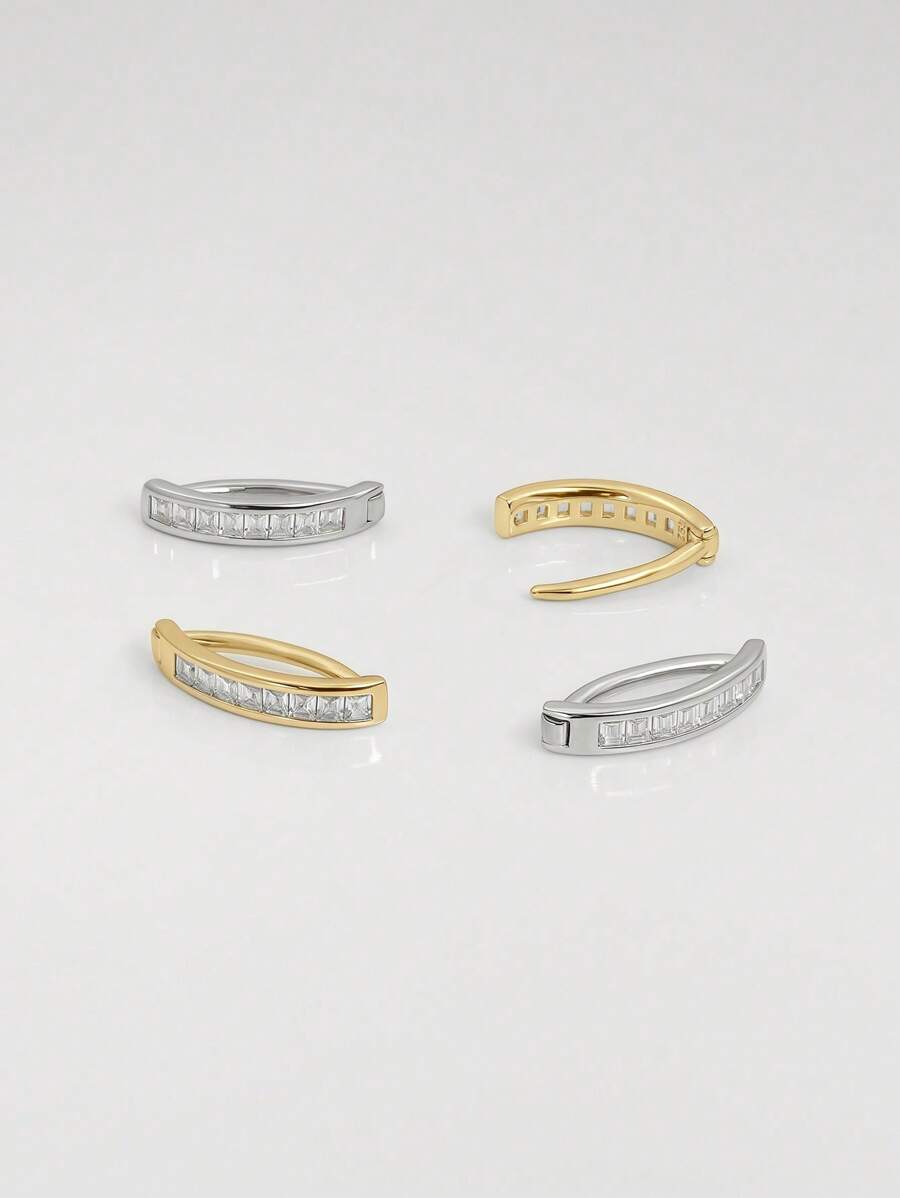Tipo di stile:Anello per ombelico con zirconi quadrati