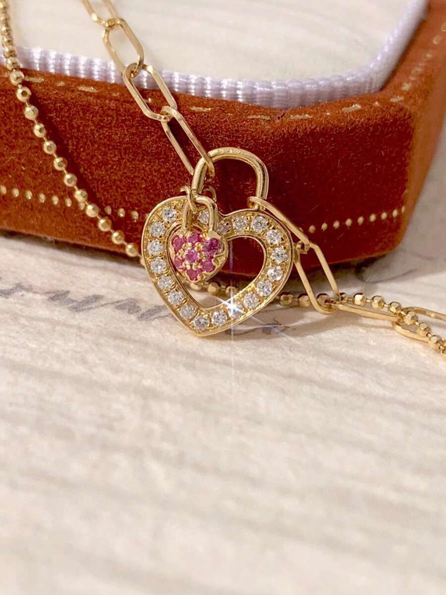 Tipo di stile:Bracciale da donna Love Lock a doppio strato