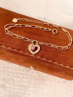 Tipo di stile:Bracciale da donna Love Lock a doppio strato