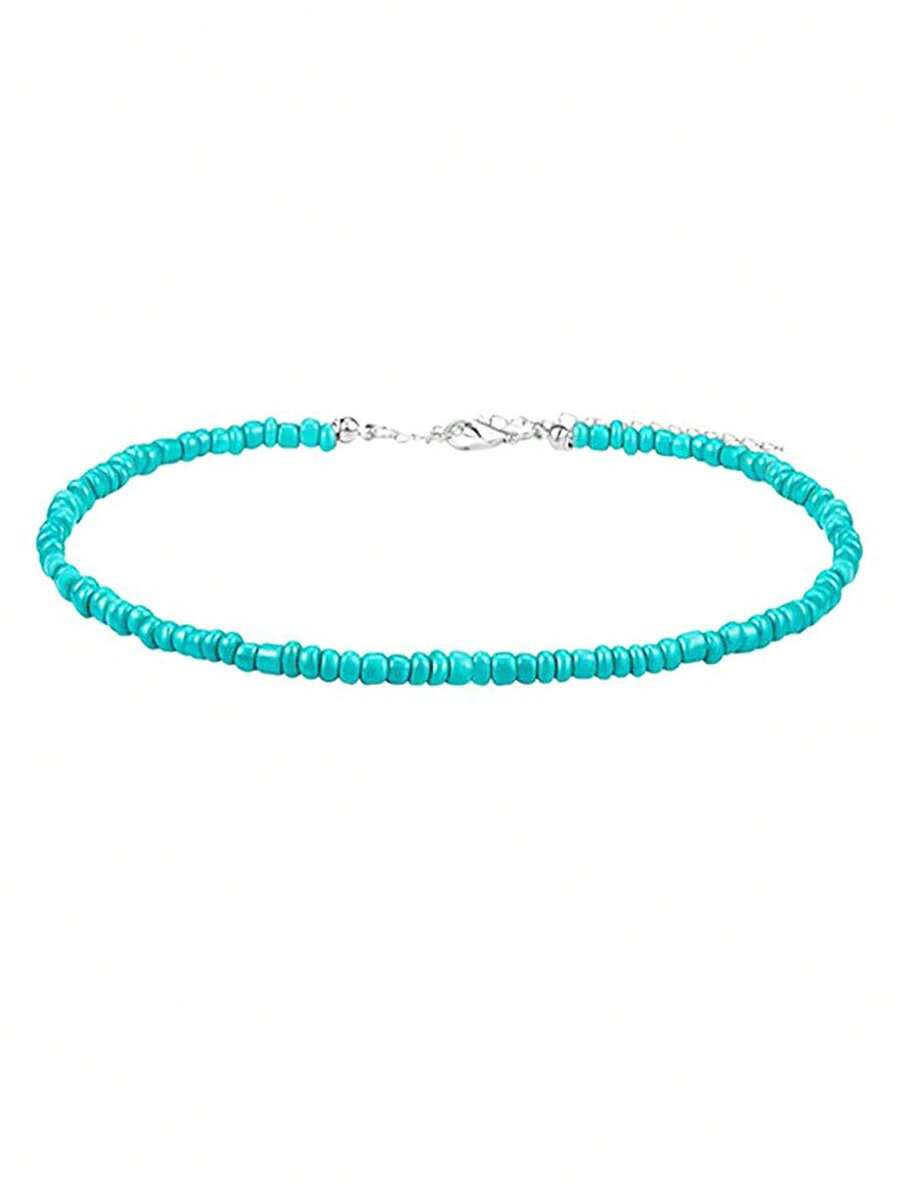 Colore:Catena in argento blu turchese