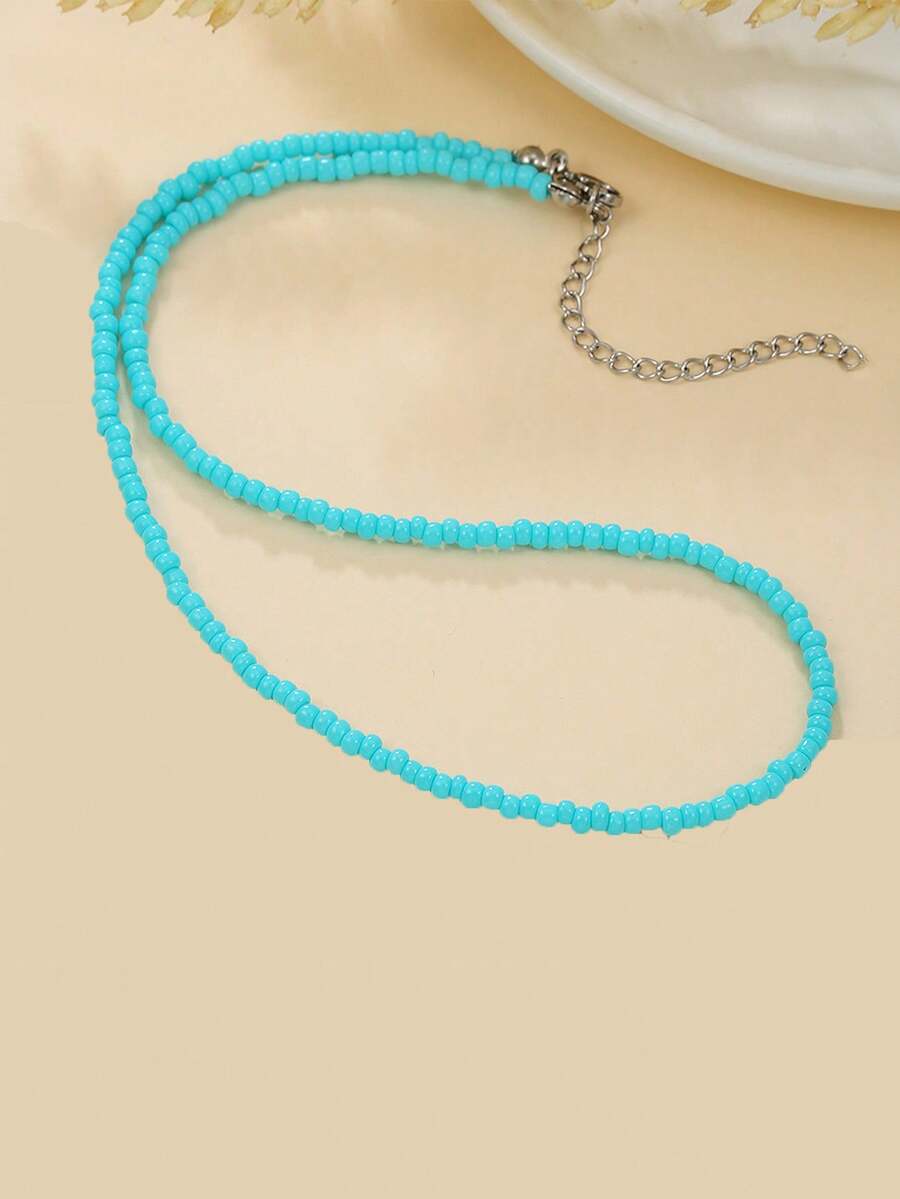 Colore:Catena in argento blu turchese