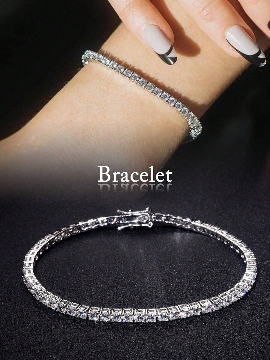 Tipo di stile:Bracciale con diamanti a quattro punte