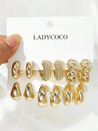 Colore:Set da 6 paia in oro