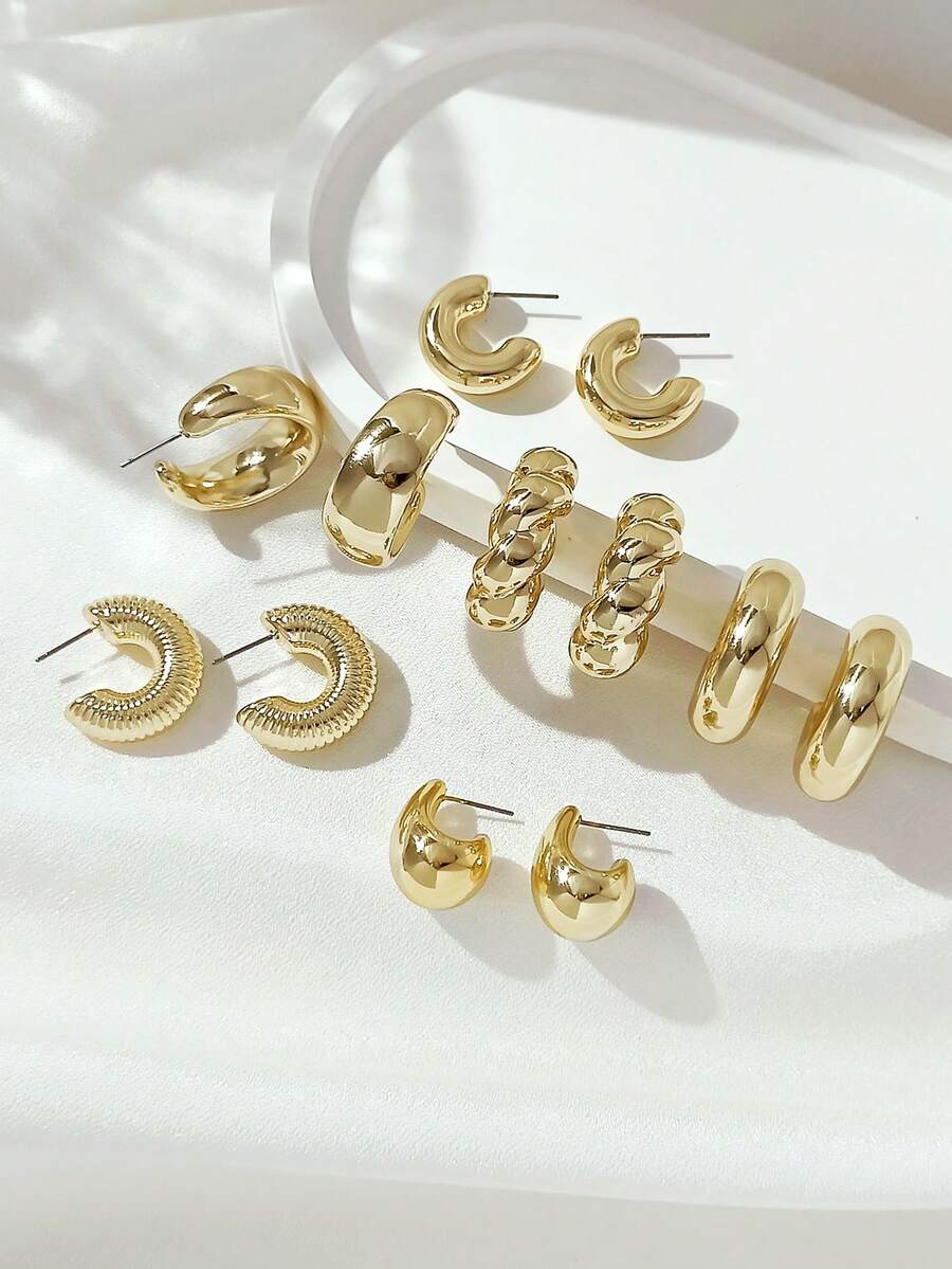 Colore:Set da 6 paia in oro