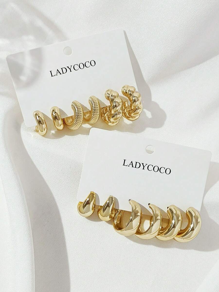 Colore:Set da 6 paia in oro